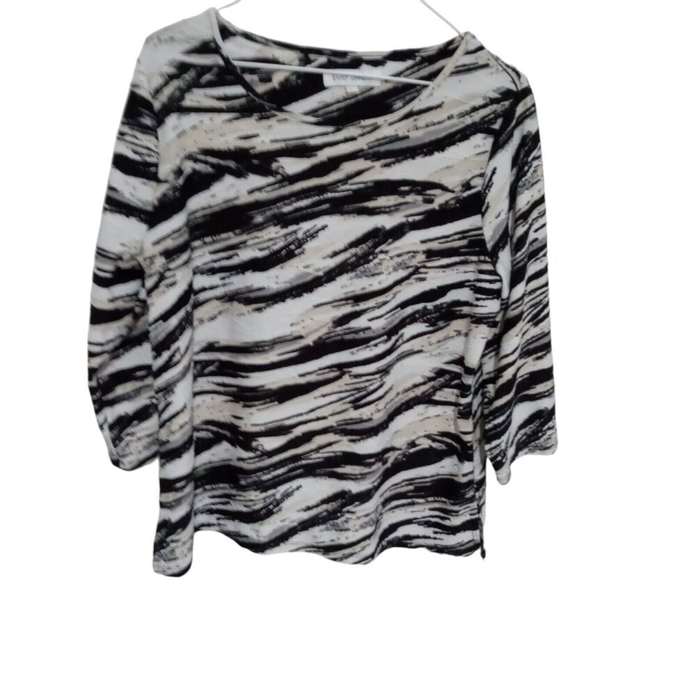 Emily Daniels Sleeve Pullover Top Women's Size PL Multicolor
